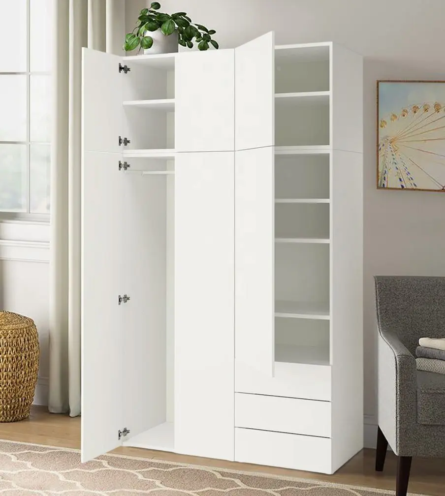 Dulap Ikea Platsa/Fonnes rafturi/bara/sertare 140x57x241 (Alb)