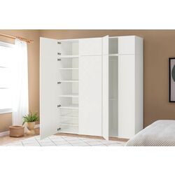 Dulap Ikea Platsa/Sannidal rafturi/bare/cosuri 200x57x221 (Alb)