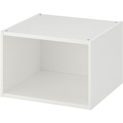 Шкаф Ikea Platsa/Sannidal полки/штанги/корзины 240x57x231 (Белый) Thumb
