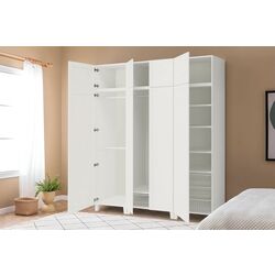 Dulap Ikea Platsa/Sannidal rafturi/bare/cosuri 200x57x231 (Alb)