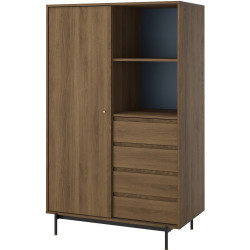 Шкаф Ikea Radmanso полки/штанга/ящики/стеллаж 118x64x190 (Имитация Ореха) Thumb