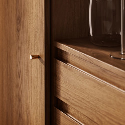 Шкаф Ikea Radmanso полки/штанга/ящики/стеллаж 118x64x190 (Имитация Ореха) Thumb