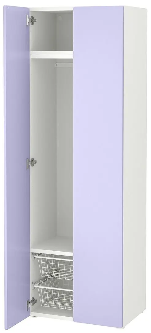 Dulap Ikea Smastad 2 usi 60x42x181 (Alb/Lila Deschis)