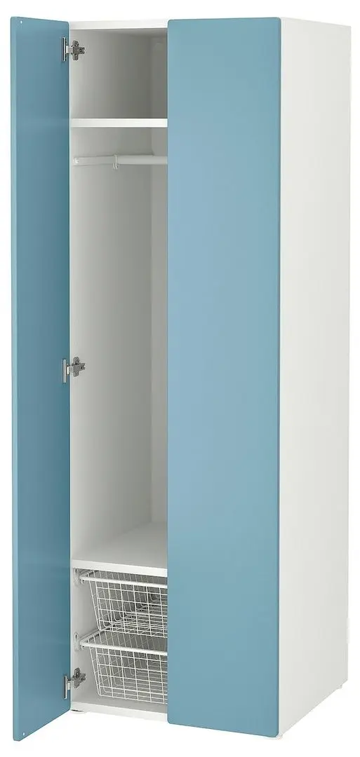 Dulap Ikea Smastad/Platsa 2 usi 60x57x181 (Alb/Albastru)