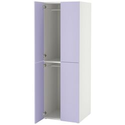 Dulap Ikea Smastad/Platsa 4 usi 60x57x181 (Alb/Lila Deschis) Thumb