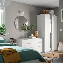 Dulap Ikea Vihals cu comoda 245x57x200 (Alb) Thumb