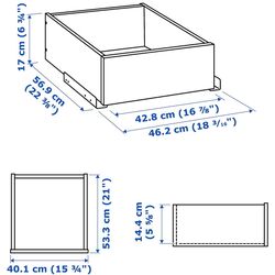 Шкаф комбинированный Ikea Pax 3 двери/полки/штанги/ящики 150x60x201  (Белый) Thumb