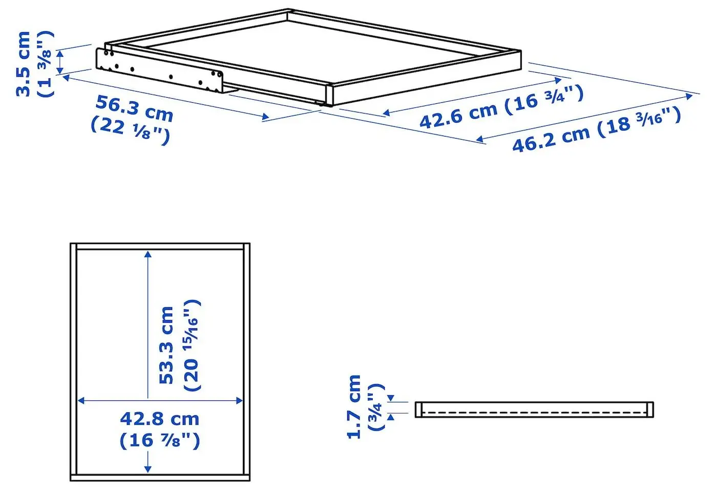 Шкаф комбинированный Ikea Pax 3 двери/полки/штанги/ящики 150x60x201  (Белый)