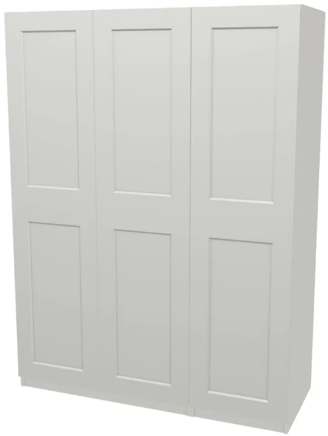 Шкаф комбинированный Ikea Pax/Grimo 3 двери/полки/штанги/ящики 150x60x201 (Белый) - 2