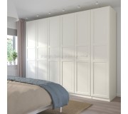 Шкаф комбинированный Ikea Pax/Tyssedal 6 дверей/полки/штанги/ящики 300x60x236 (Белый)