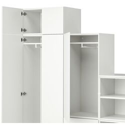 Dulap combinat Ikea Platsa 5 usi/3 sertare 280x42x221 (Alb/Fonnes Alb) Thumb