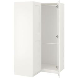 Dulap de colț Ikea Pax/Grimo rafturi/bare 110/110x201 (Alb) Thumb