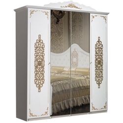 Dulap КМК 0402.1 Iskushenie (White Enamel/Gold)