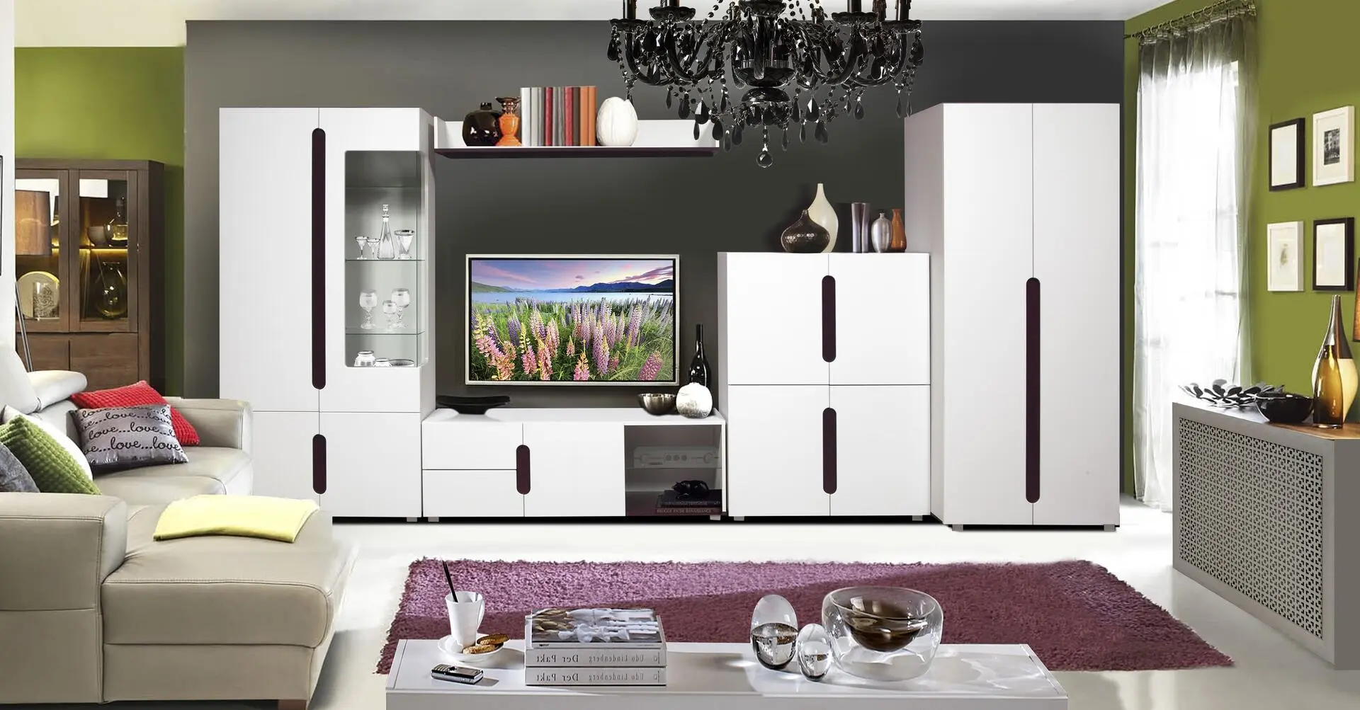 Dulap КМК 0466.5 Niagara 2U (White/Canterbury Oak/White Pearl)