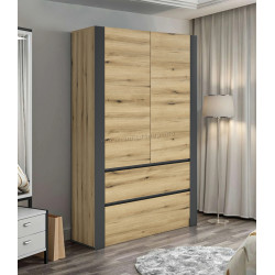 Dulap Magnusplus Combo 100x200x60 (Ewok Oak/Graphite)