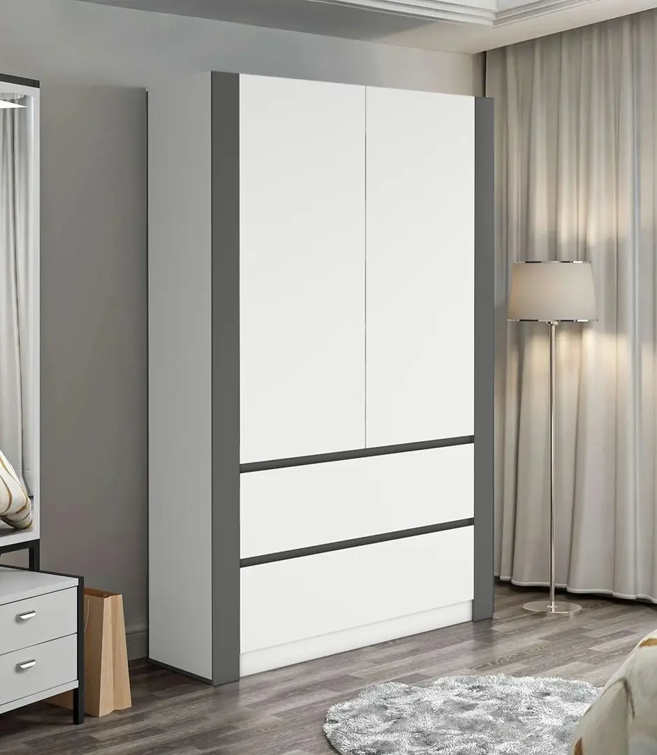 Шкаф Magnusplus Combo 100x200x60 (White/Graphite)