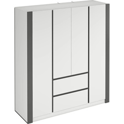 Шкаф Magnusplus Combo 180х200х60 (Graphite/White) Thumb