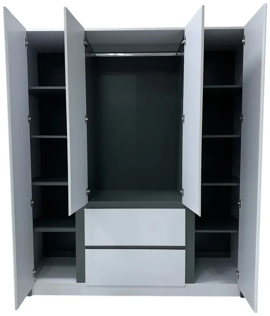 Шкаф Magnusplus Combo 180х200х60 (Graphite/White)