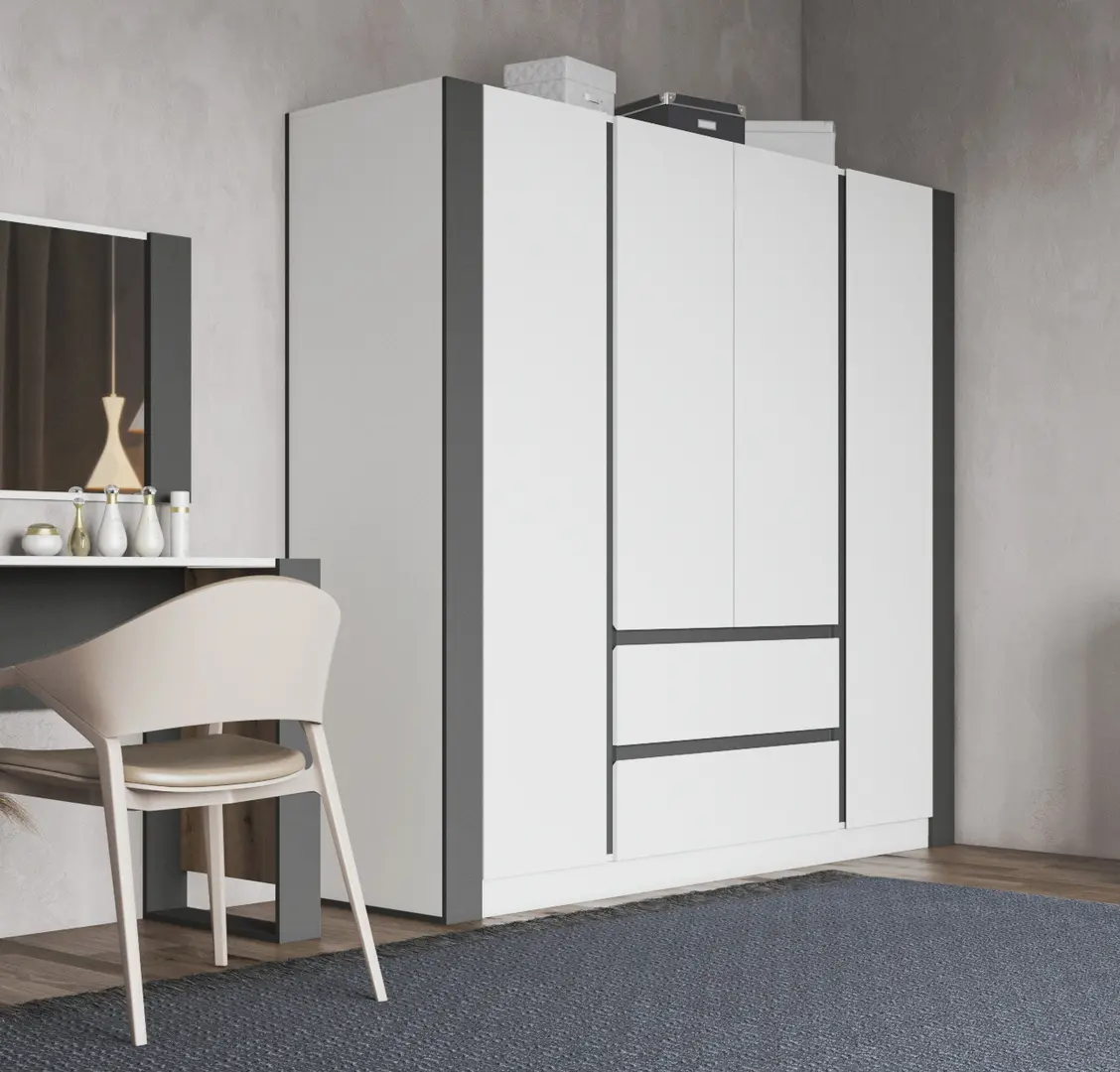 Шкаф Magnusplus Combo 180х200х60 (Graphite/White)