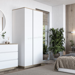 Dulap Magnusplus Concept CT24 100x200x60 (Grey Craft Oak/Nimphea Alba)