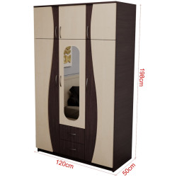 Dulap Marcel Prod 3U S FS (Wenge/Mesteacan) Thumb