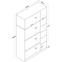 Шкаф Mirage Meble BA104 6D (White) Thumb