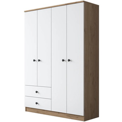 Dulap Mirage Meble BA108 S 4D2S (Walnut/White) Thumb