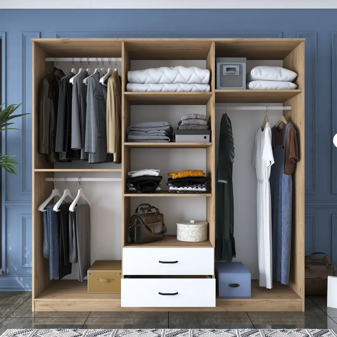 Шкаф Mirage Meble BA111 6D2S (Walnut/White)