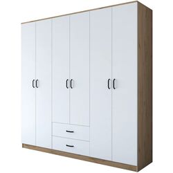 Шкаф Mirage Meble BA111 6D2S (Walnut/White) Thumb