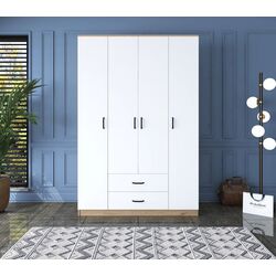 Шкаф Mirage Meble BA112 4D2S (Walnut/White)