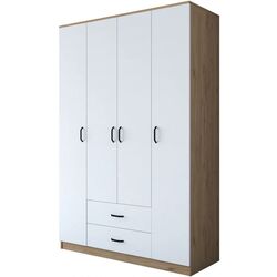 Шкаф Mirage Meble BA112 4D2S (Walnut/White) Thumb