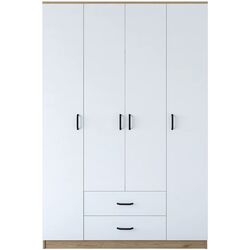 Шкаф Mirage Meble BA112 4D2S (Walnut/White) Thumb