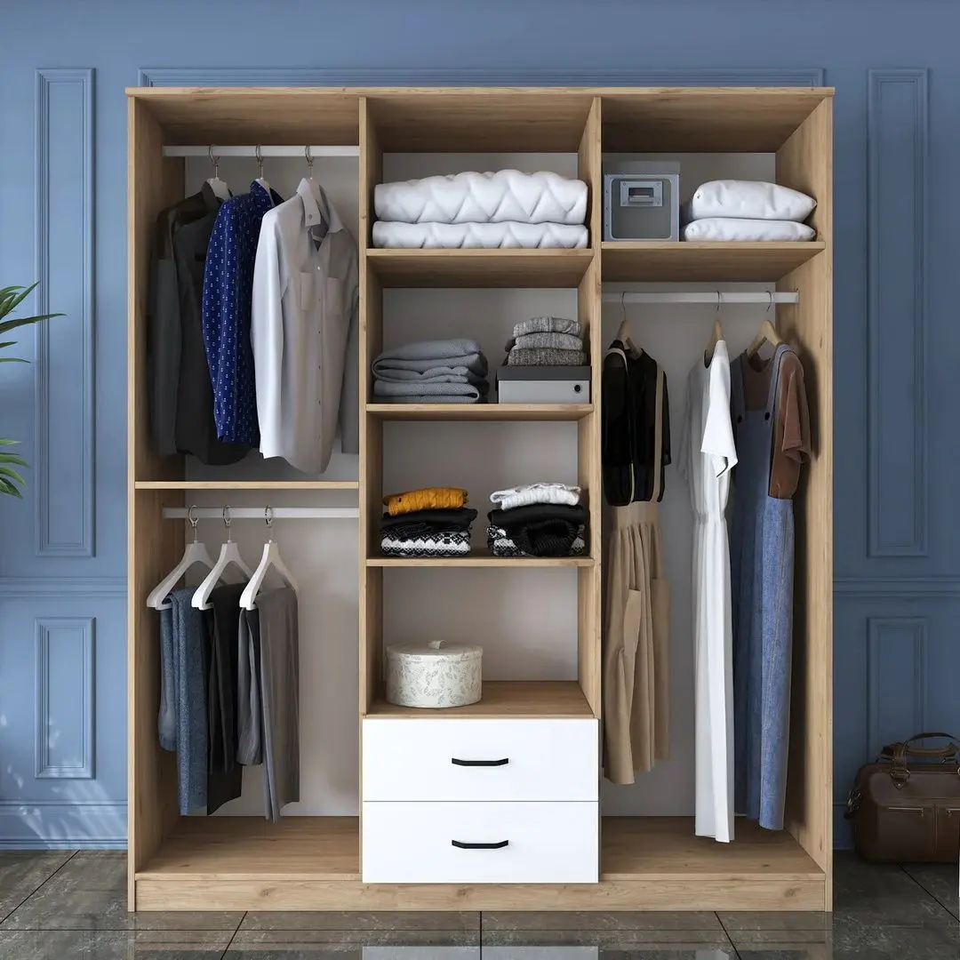 Dulap Mirage Meble BA113 6D2S (Walnut/White)