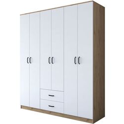 Dulap Mirage Meble BA113 6D2S (Walnut/White) Thumb