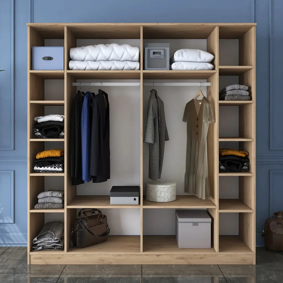 Шкаф Mirage Meble BA114 S 6D (Walnut/White)