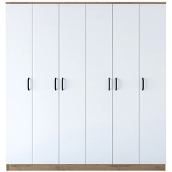 Шкаф Mirage Meble BA114 S 6D (Walnut/White) Thumb