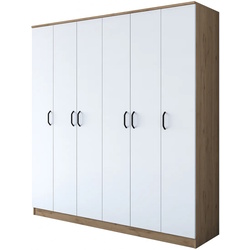 Шкаф Mirage Meble BA114 S 6D (Walnut/White) Thumb