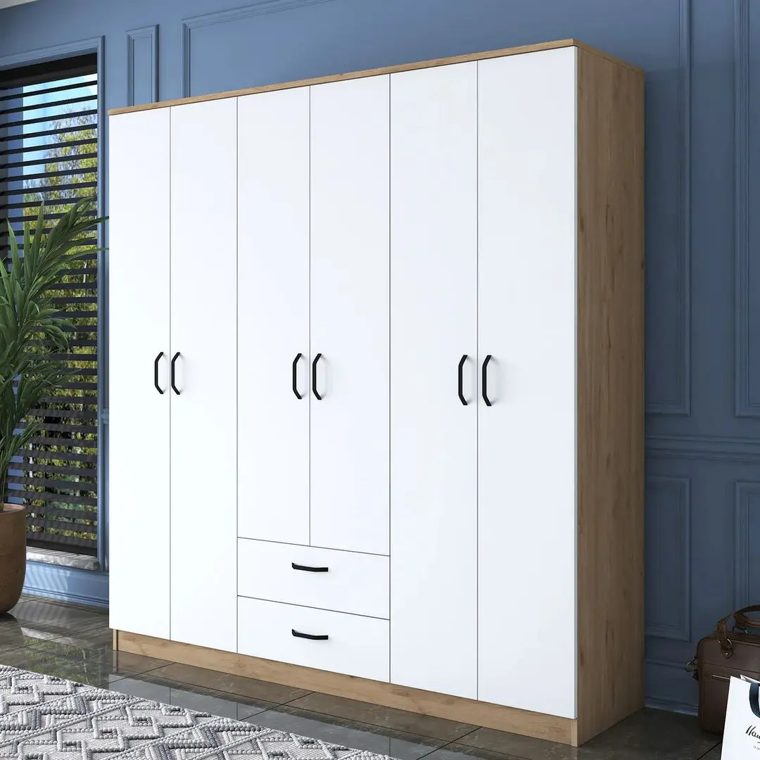 Шкаф Mirage Meble BA115 6D2S (Walnut/White)