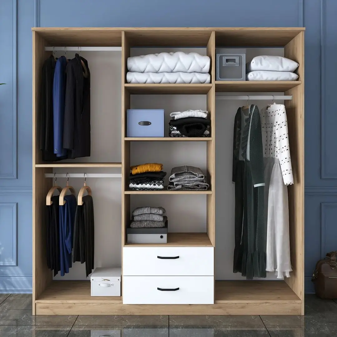 Шкаф Mirage Meble BA115 6D2S (Walnut/White)