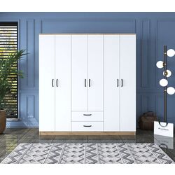 Шкаф Mirage Meble BA115 6D2S (Walnut/White)