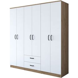 Шкаф Mirage Meble BA115 6D2S (Walnut/White) Thumb