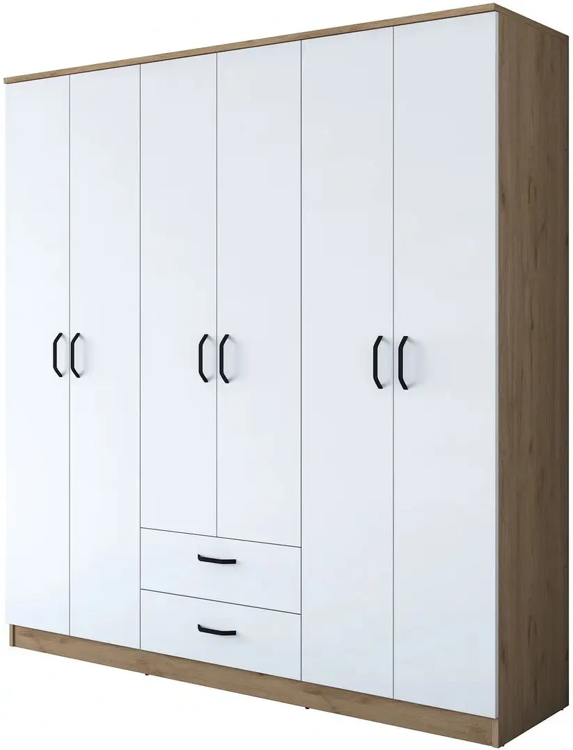 Шкаф Mirage Meble BA115 6D2S (Walnut/White)