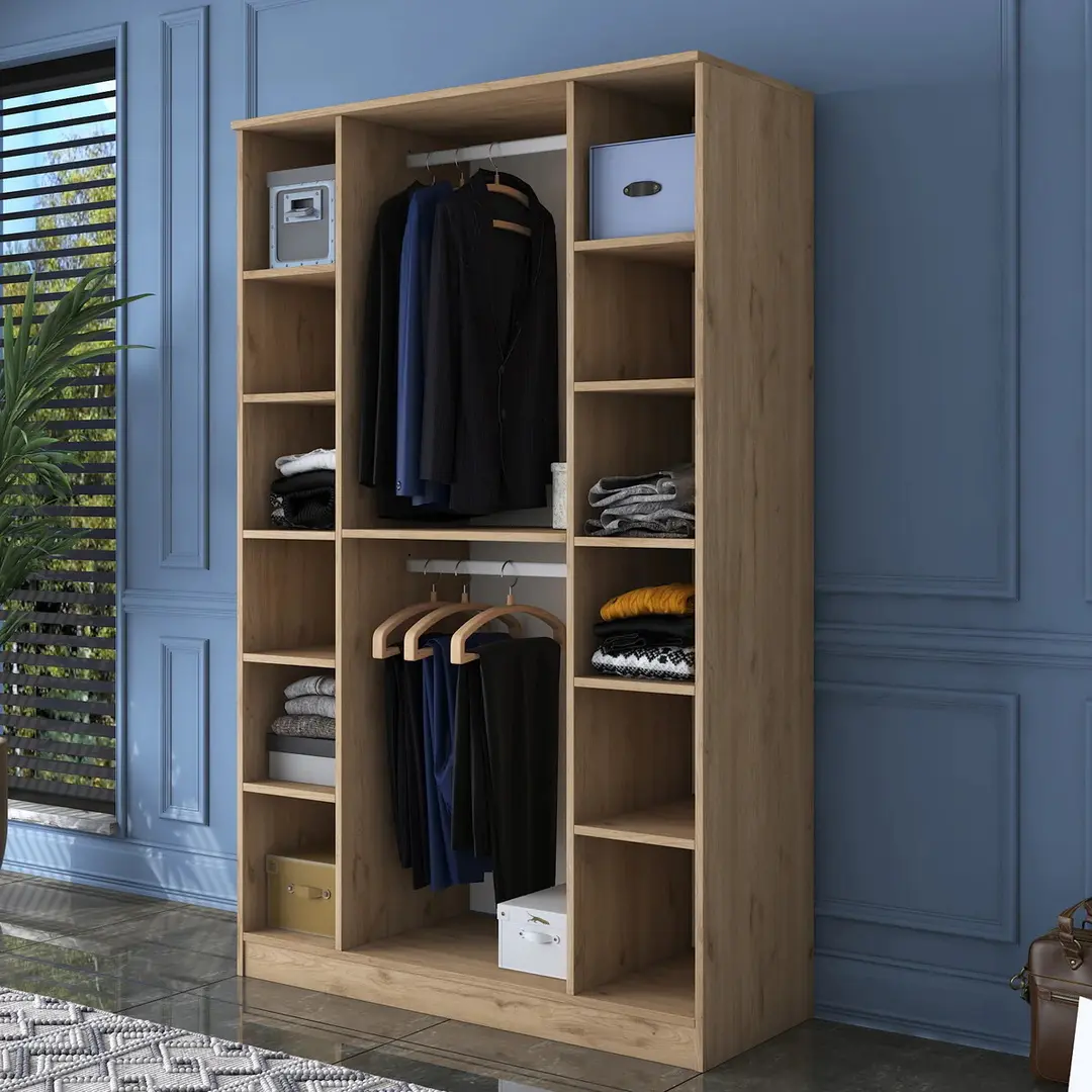 Dulap Mirage Meble BA116 S 4D (Walnut/White)