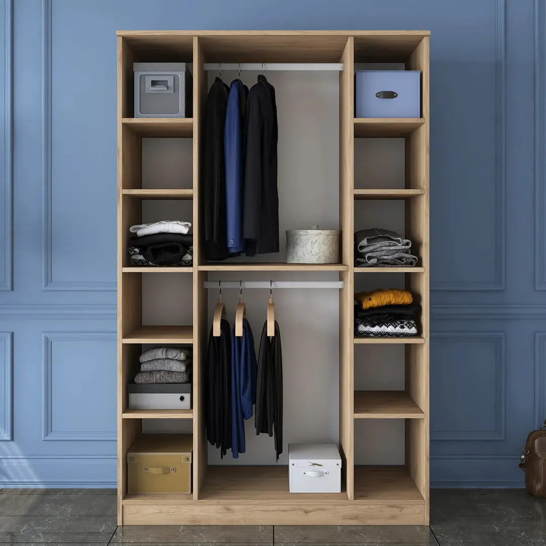 Dulap Mirage Meble BA116 S 4D (Walnut/White)