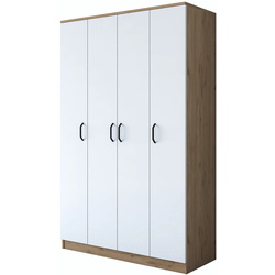 Dulap Mirage Meble BA116 S 4D (Walnut/White) Thumb