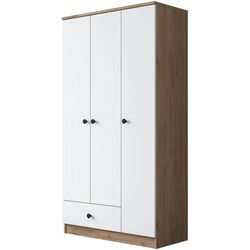 Шкаф Mirage Meble BA117 3D1S (Walnut/White) Thumb