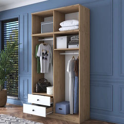 Шкаф Mirage Meble BA121 S 8D2S (Walnut/White) Thumb