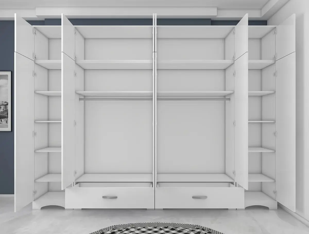 Шкаф Mirage Meble BA133 12D2S (White)