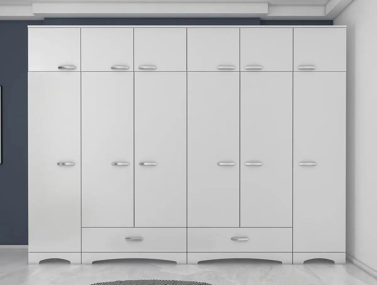 Шкаф Mirage Meble BA133 12D2S (White)