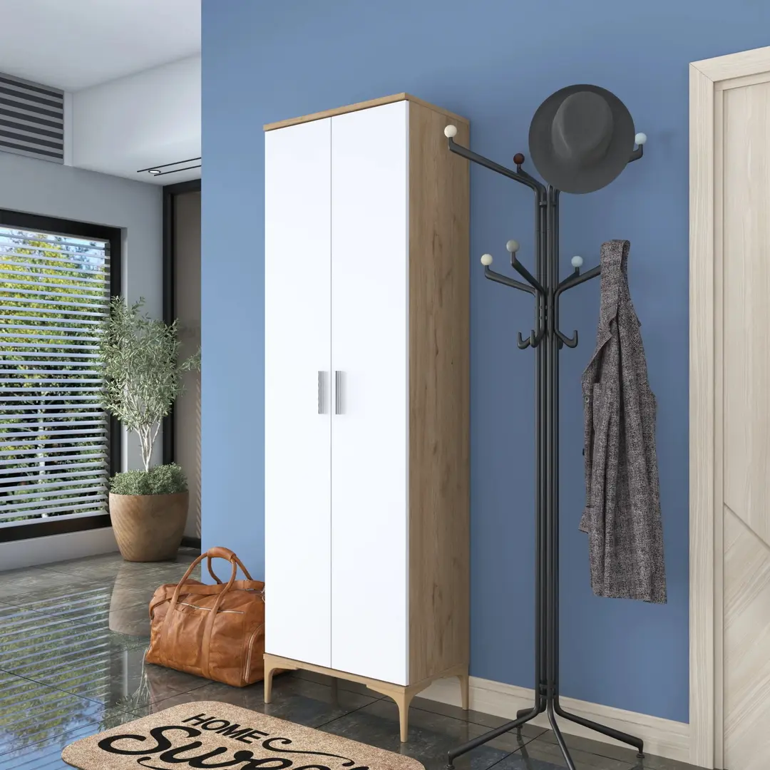 Шкаф Mirage Meble EA111 (Walnut/White)